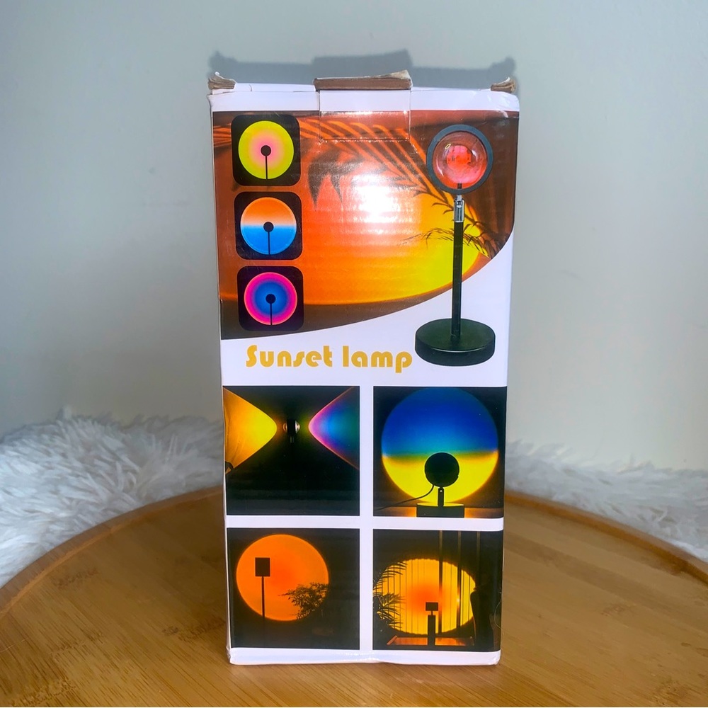 Sunset Projection Lamp LED Night Light Lighting Wall Home USB Plug In NEW